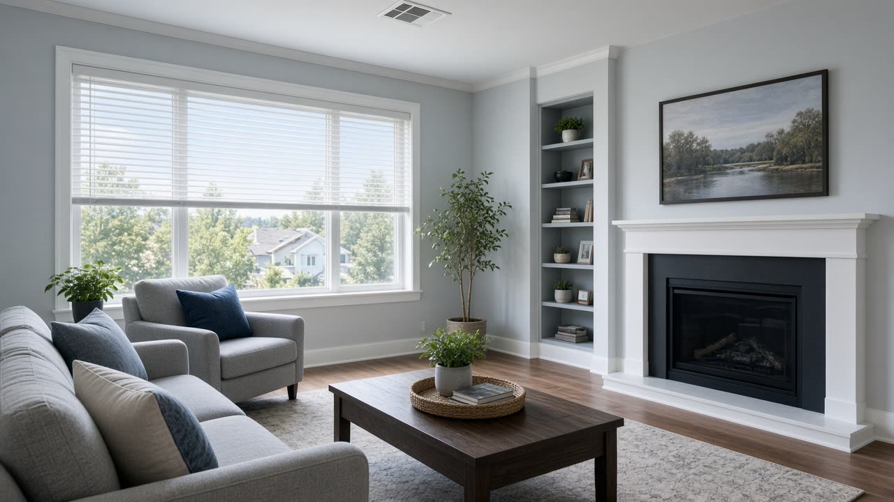 The same room cool and comfortable (illustration)